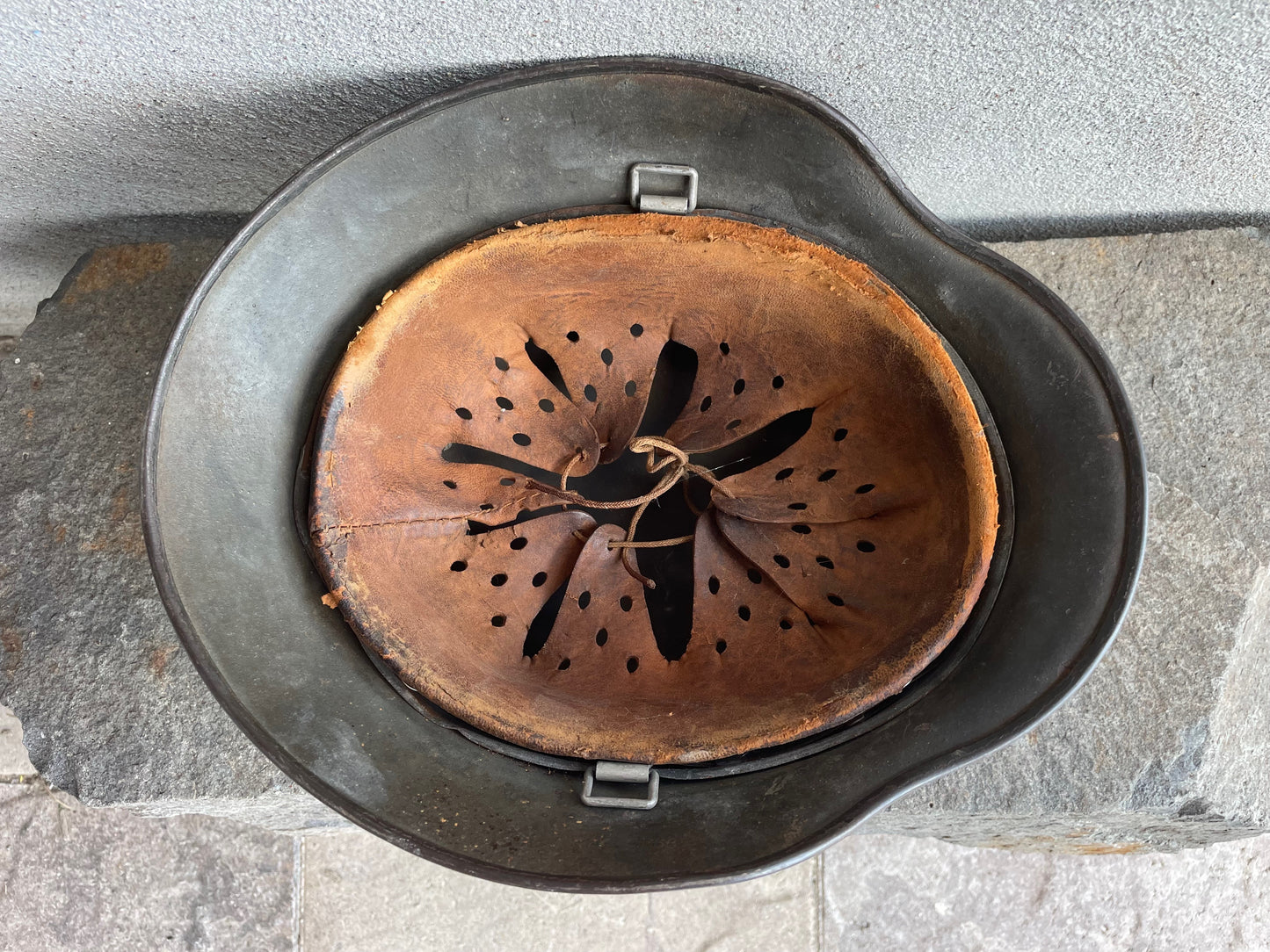 WWII German M35 Helmet – EF68, Size 68 (Carlsbad, New Mexico Find)