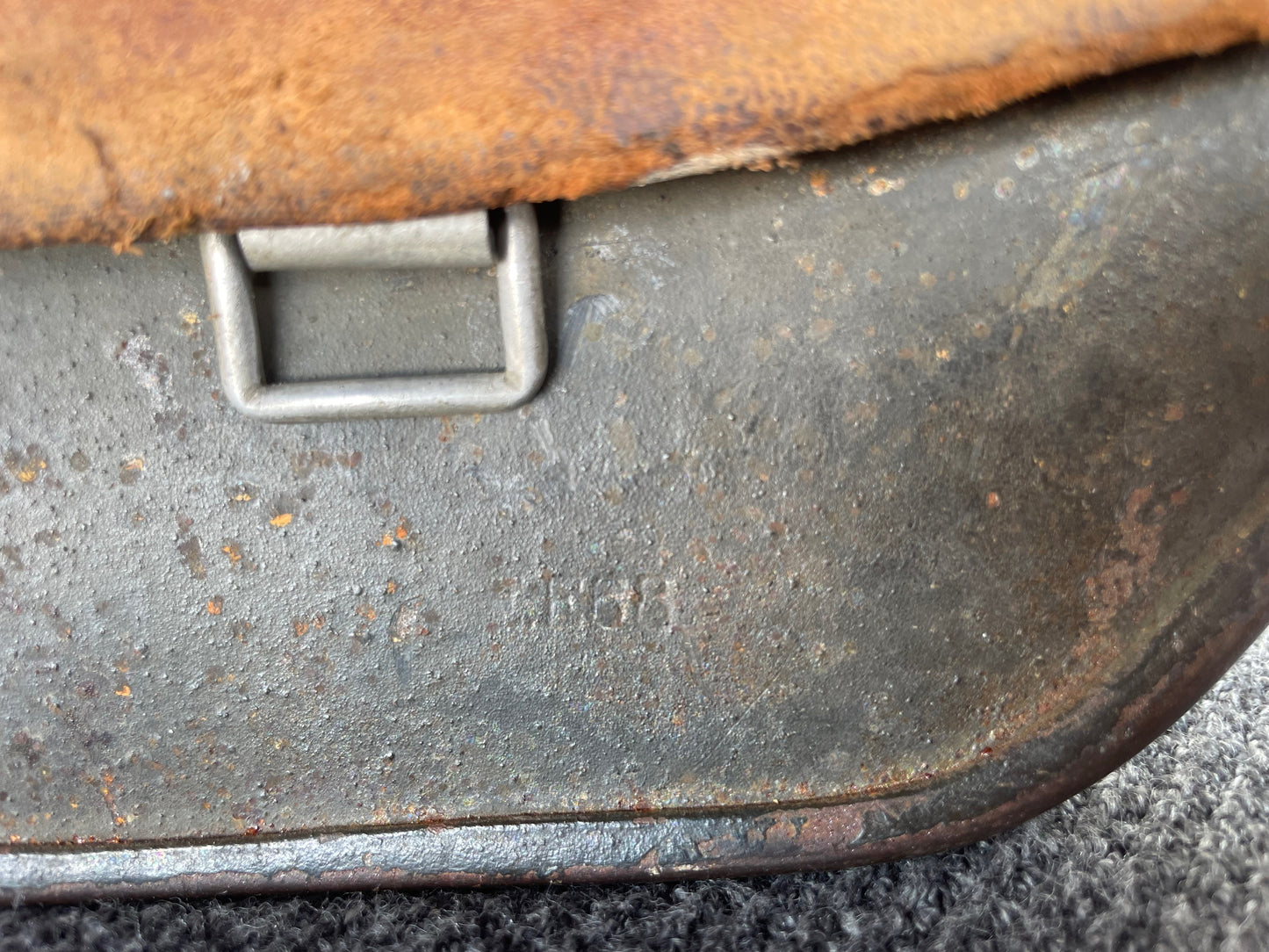 WWII German M35 Helmet – EF68, Size 68 (Carlsbad, New Mexico Find)