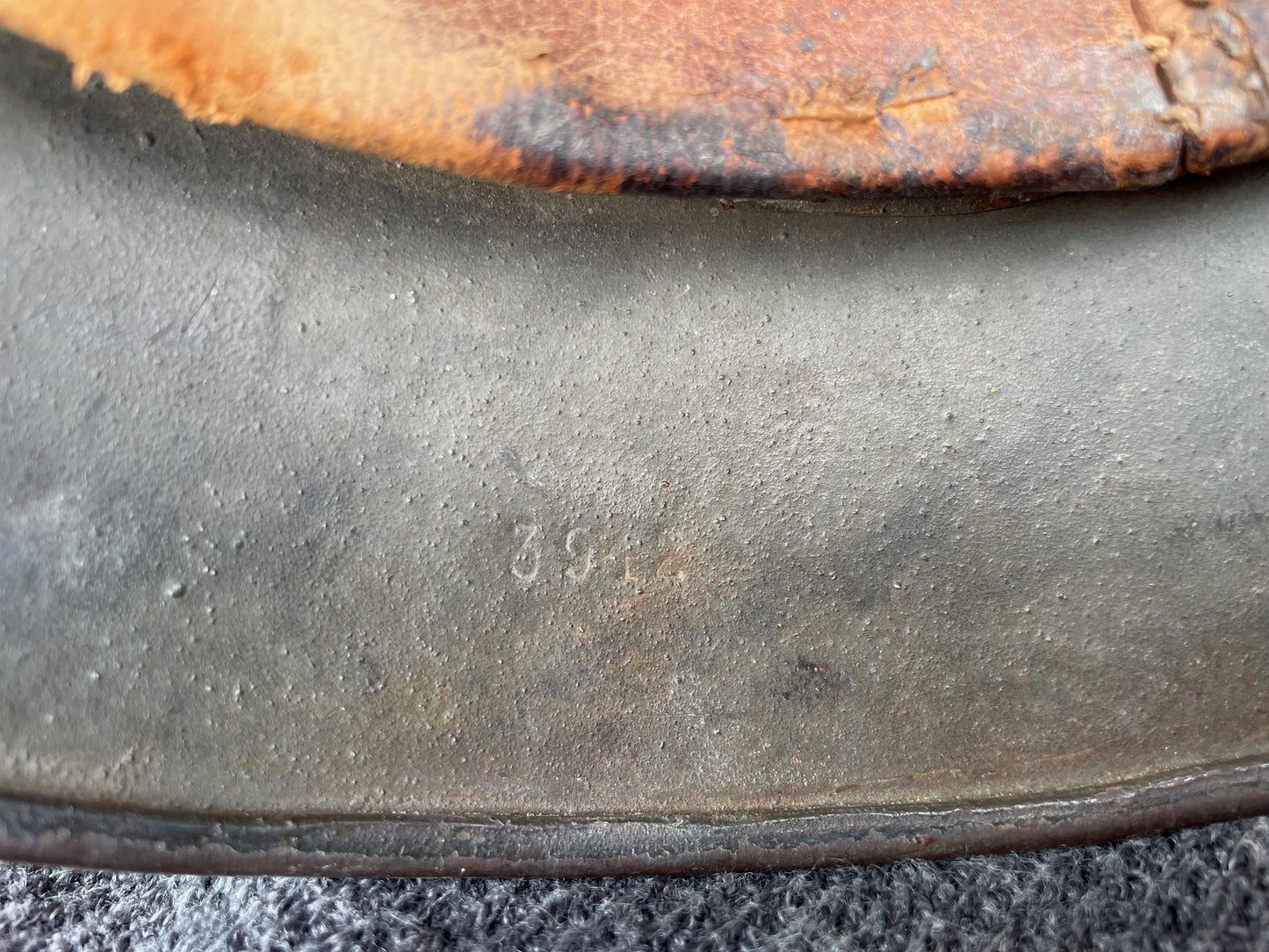 WWII German M35 Helmet – EF68, Size 68 (Carlsbad, New Mexico Find)