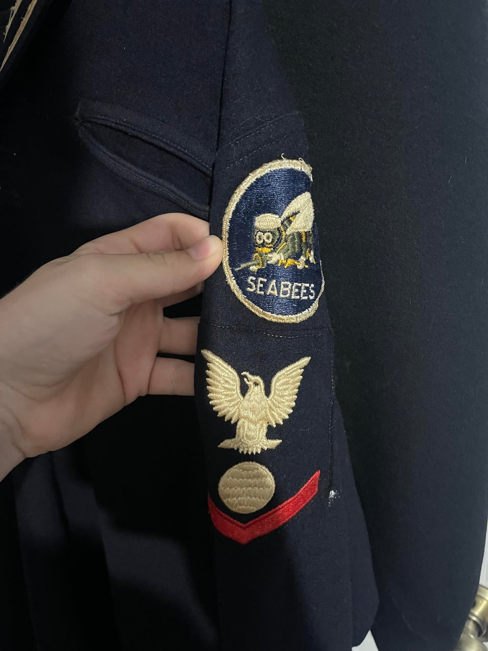 WWII U.S. Navy Seabees Uniform – Possibly Named to “D Wisnioski”