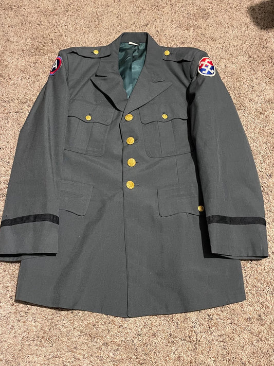Vietnam Era U.S. Army Third Army Officer Dress Greens – Named/Unmarked
