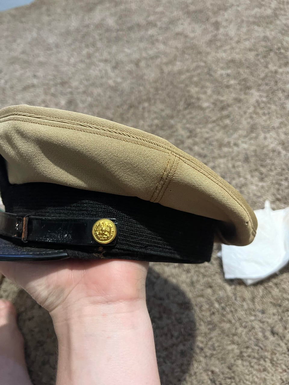 U.S. Navy Officer Visor Cap – Bancroft Maker, Mid-20th Century