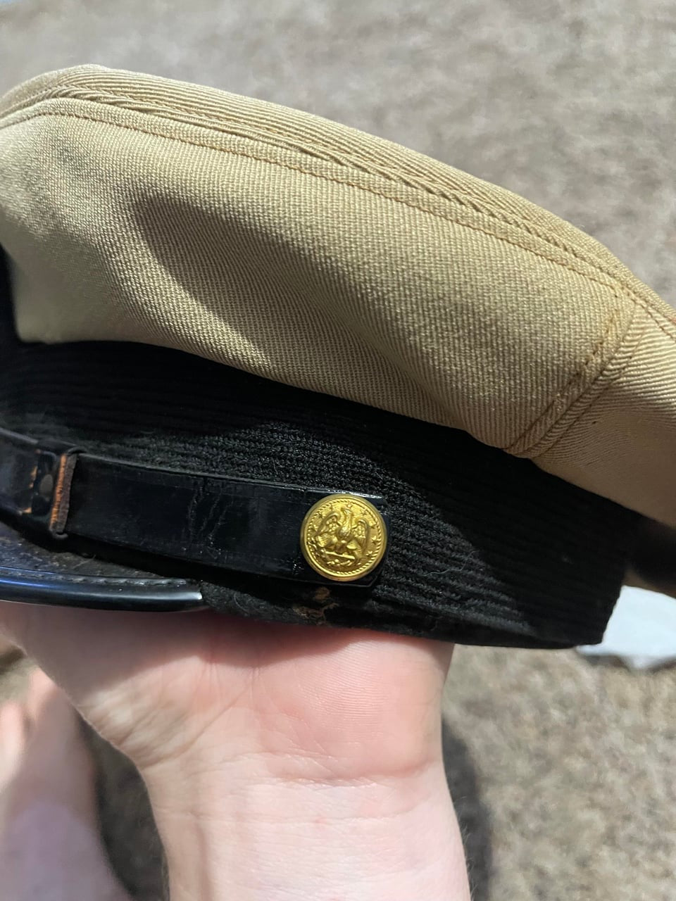U.S. Navy Officer Visor Cap – Bancroft Maker, Mid-20th Century