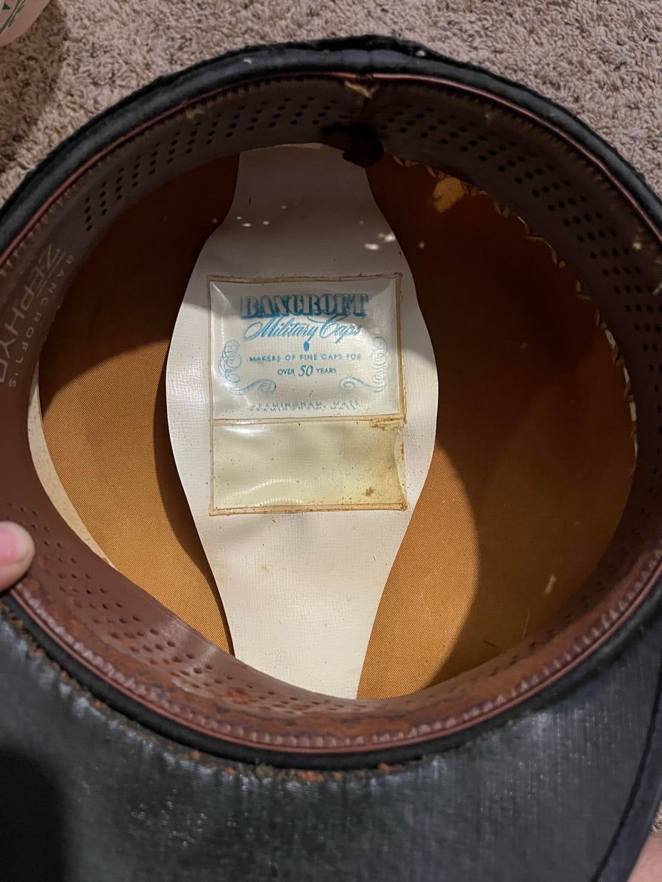 U.S. Navy Officer Visor Cap – Bancroft Maker, Mid-20th Century