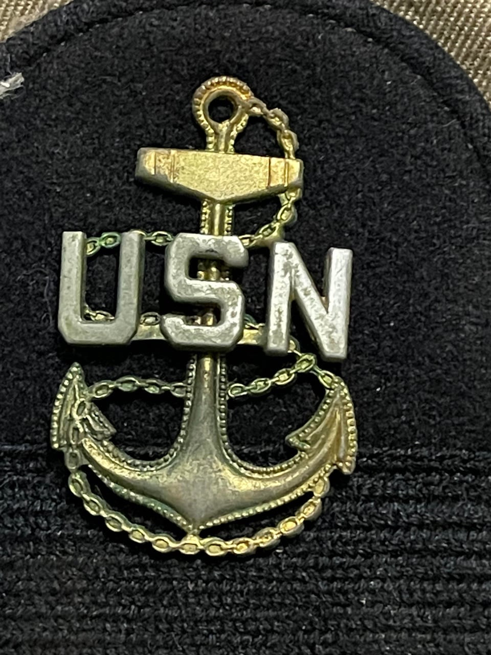 U.S. Navy Officer Visor Cap – Bancroft Maker, Mid-20th Century