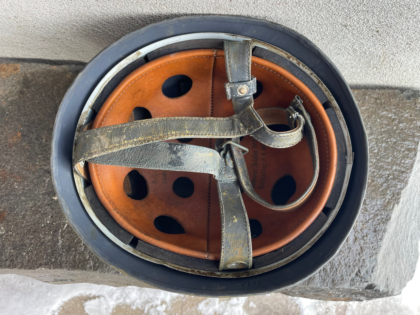 PARA M38 ET71 DESERT DAK FALLSCHIRMJAGER HELMET (Restored Example)