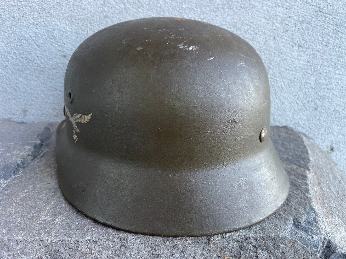This Superb Veteran-Art M40 Q66 Luftwaffe SD Helmet