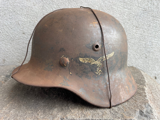 This Excellent Mid-War M40 SE62 Luftwaffe Helmet