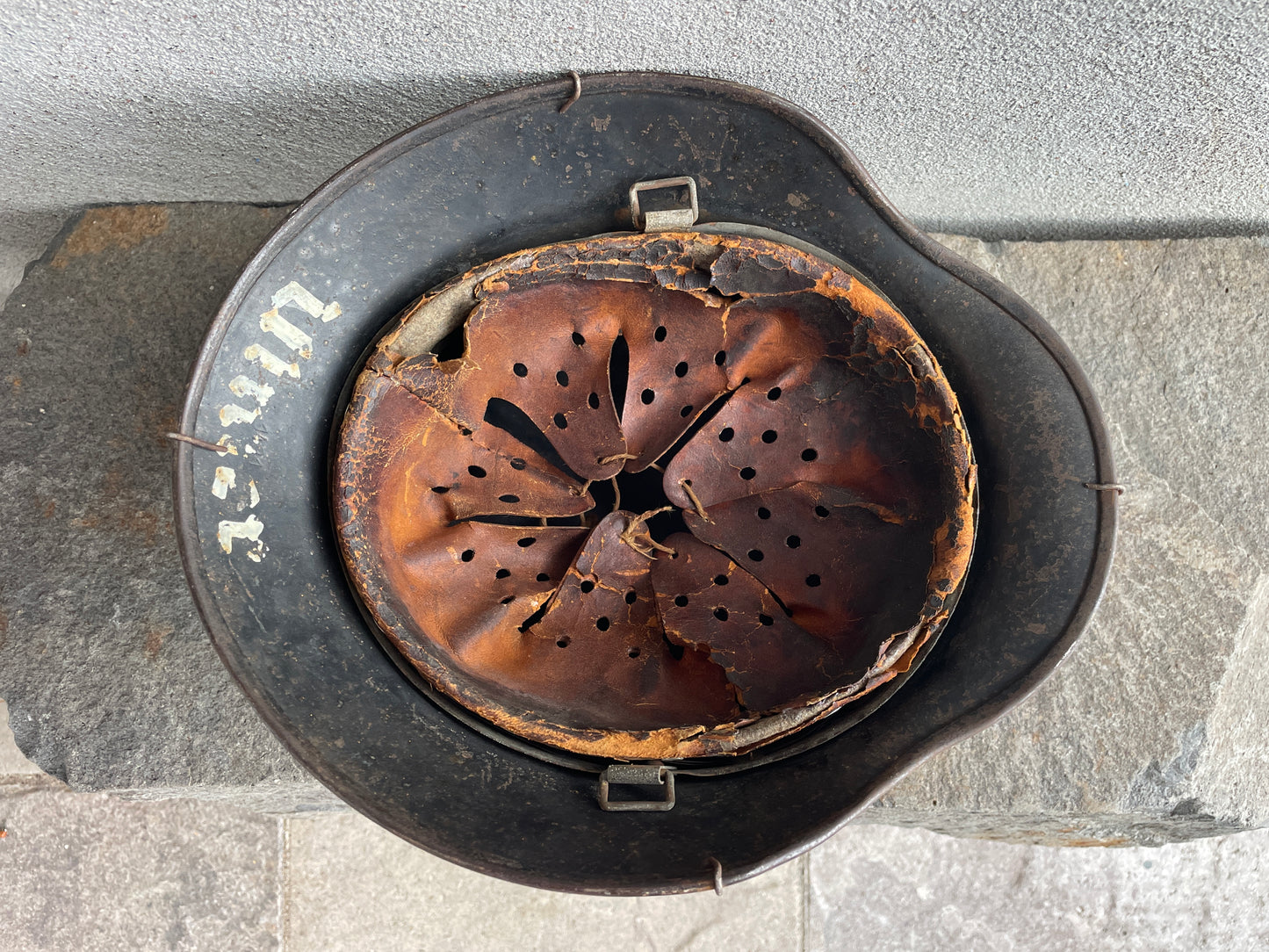 This Excellent Mid-War M40 SE62 Luftwaffe Helmet