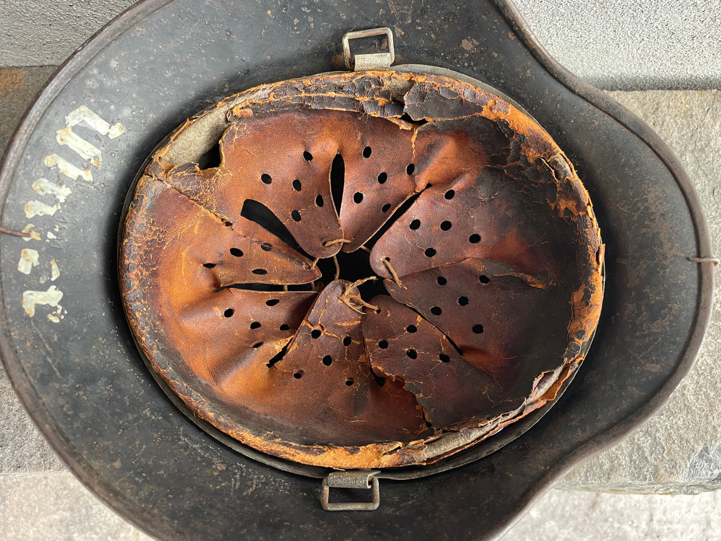 This Excellent Mid-War M40 SE62 Luftwaffe Helmet