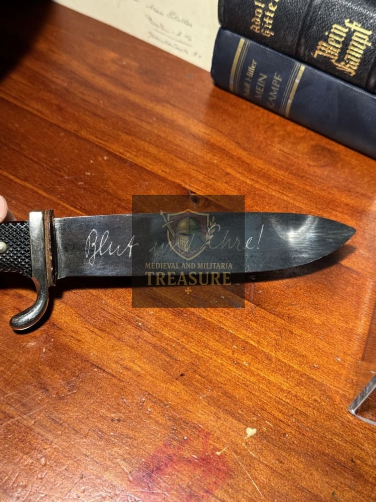 Hitlerjugend (HJ) Knife – Early SMF with Personalized Scabbard