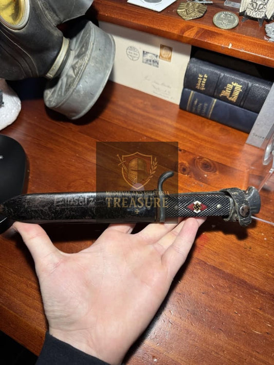 Hitlerjugend (HJ) Knife – Early SMF with Personalized Scabbard