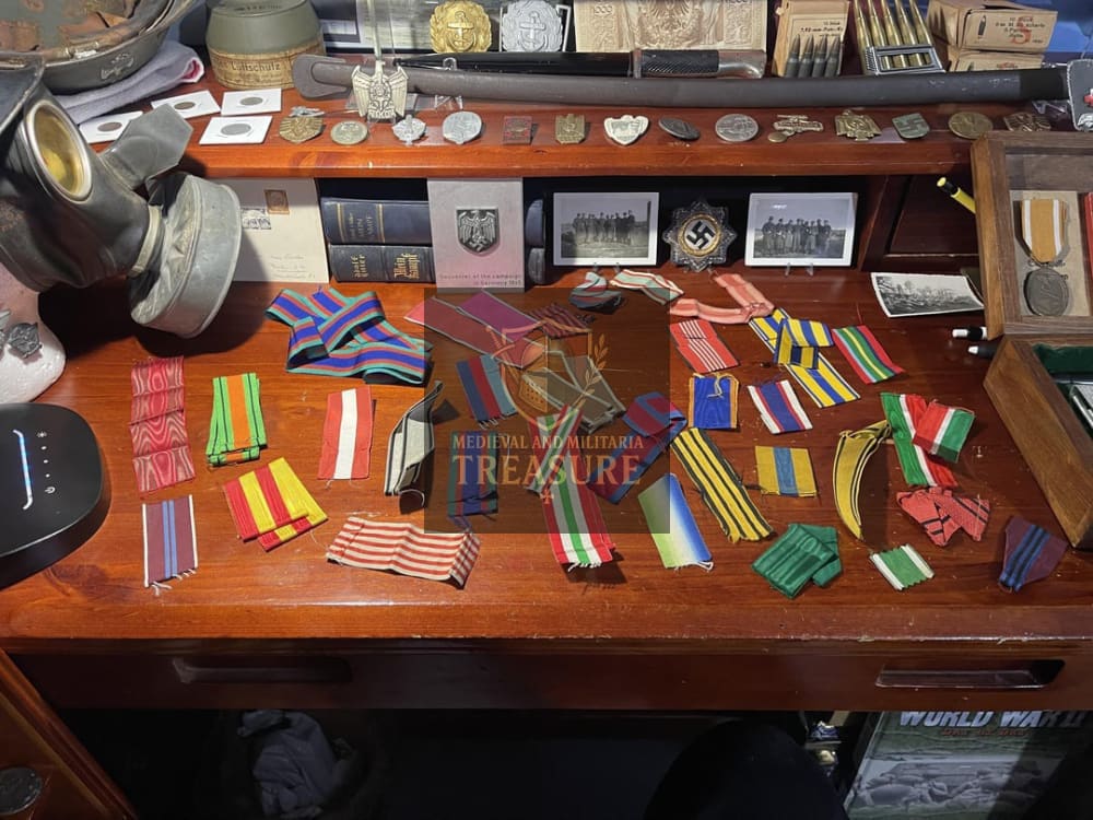 Lot of Mixed Medal Ribbons – German & International Examples