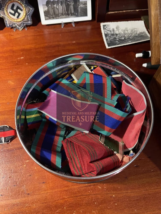 Lot of Mixed Medal Ribbons – German & International Examples