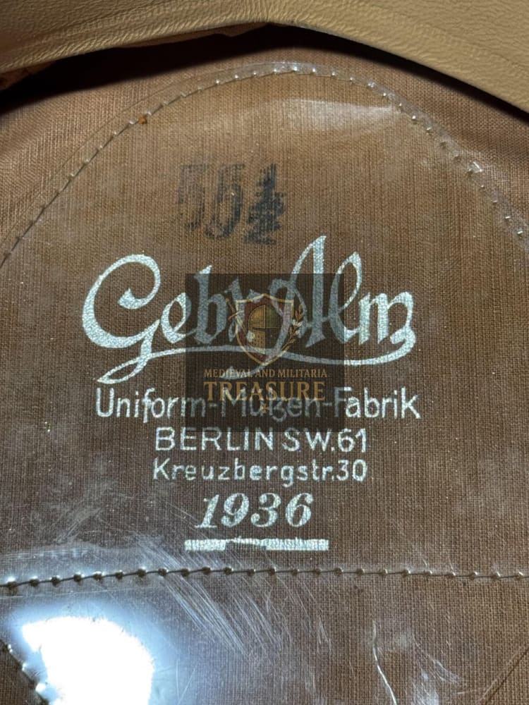 Luftwaffe Flak Visor Cap – Unit Marked WWII