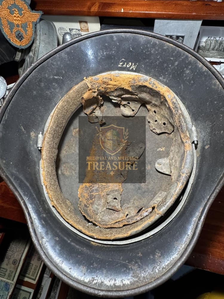 Luftwaffe M35 Helmet – EF64 Named Example