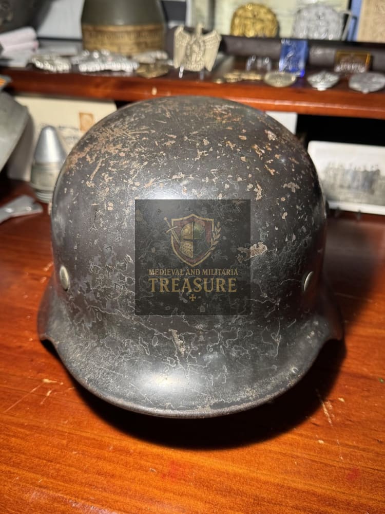 Luftwaffe M35 Helmet – EF64 Named Example