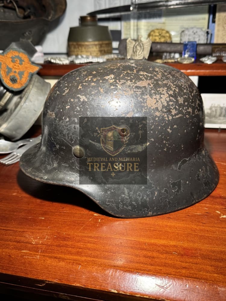 Luftwaffe M35 Helmet – EF64 Named Example