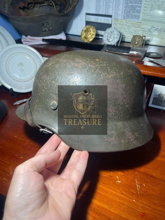 Police M40 Double Decal Combat Helmet – WWII German